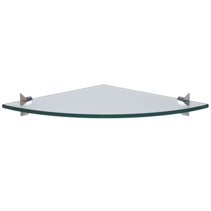 Prateleira de Vidro Tramontina Glass Canto com Suporte Injetado 250x250x8mm