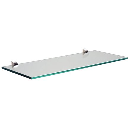 Prateleira de Vidro Tramontina Glass Reta com Suporte Injetado 600x200x8 mm