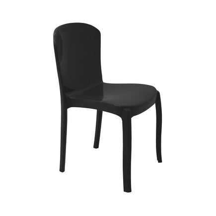 Cadeira Tramontina Summa Marina Eco em Polipropileno Oceano +Clean Preto