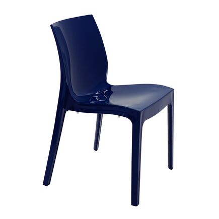 Cadeira Tramontina Summa Alice Brilho em Polipropileno Azul Yale