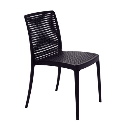 Cadeira Tramontina Summa Isabelle Eco em Polipropileno Oceano +Clean Preto