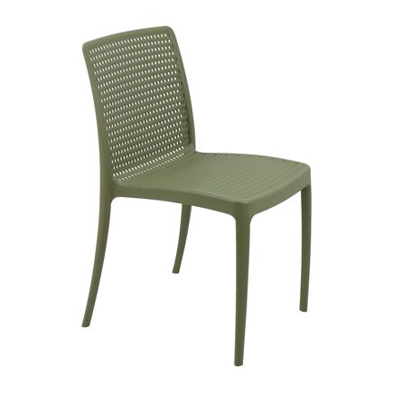 Cadeira Tramontina Summa Isabelle em Polipropileno Ocean +Clean Verde Oliva