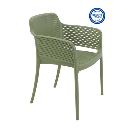 Cadeira Tramontina Summa Gabriela Eco em Polipropileno Oceano +Clean Verde Oliva