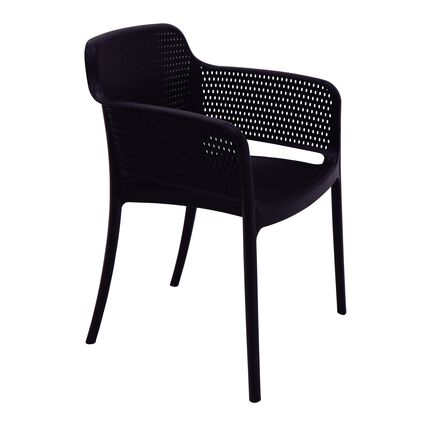 Cadeira Tramontina Summa Gabriela Eco em Polipropileno Oceano +Clean Preto