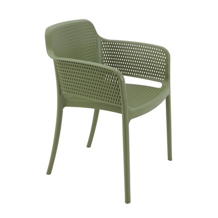 Cadeira Tramontina Summa Gabriela Eco em Polipropileno Oceano +Clean Verde Oliva