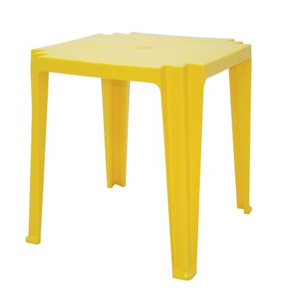 Mesa Tramontina Tambaú em Polipropileno Amarelo