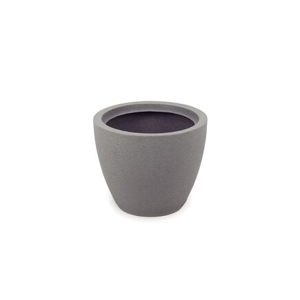 Vaso Tramontina Asteca em Polietileno Granito Pedra com Prato 38 cm