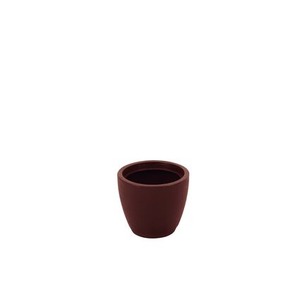 Vaso Tramontina Asteca em Polietileno Terracota com Prato 24 cm
