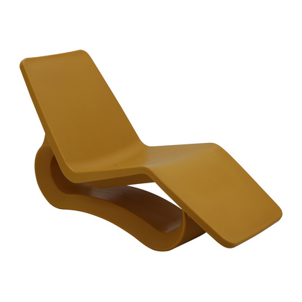Espreguiçadeira Chaise Tramontina Octo em Polietileno Amarelo Tucano Com Furo