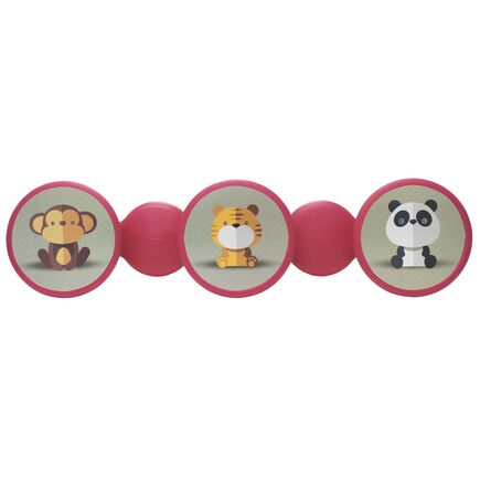 Cabide Infantil Tramontina Bola em Polietileno Rosa