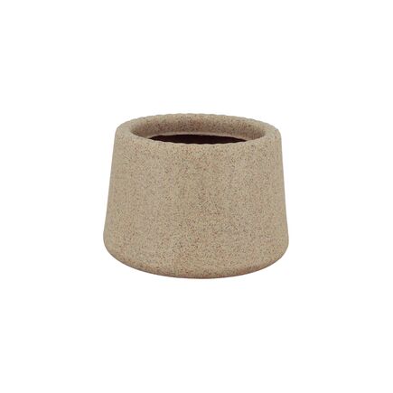 Vaso Tramontina Lótus em Polietileno Granito Areia 8,5 cm