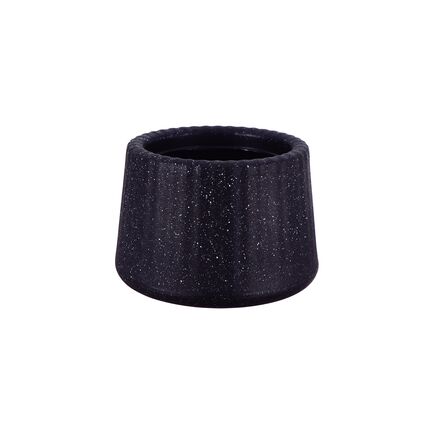 Vaso Tramontina Lótus em Polietileno Granito Estelar 8,5 cm