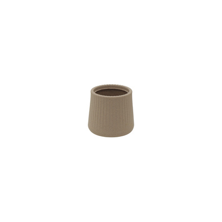 Vaso Tramontina Lótus em Polietileno Granito Areia 15,5 cm