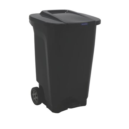 Lixeira Tramontina T-Force em Polipropileno Preto com Rodas 100 L
