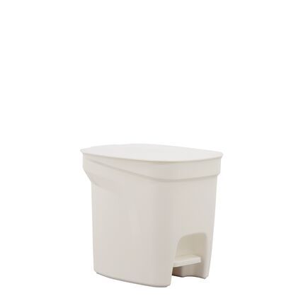 Lixeira Tramontina Compact 7L em Polipropileno Branco com Haste em Aço Galvanizado
