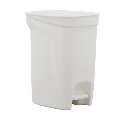Lixeira Tramontina Urban 10L em Polipropileno Branco com Haste em Aço Galvanizado