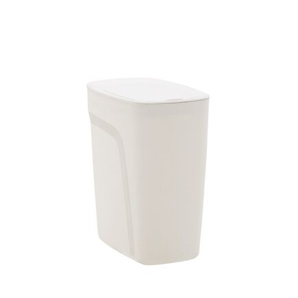 Lixeira Tramontina Urban em Polipropileno Branco com Tampa Click 8,5 L