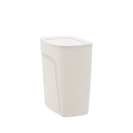 Lixeira Tramontina Compact em Polipropileno Branco com Tampa Basculante 8,5 L