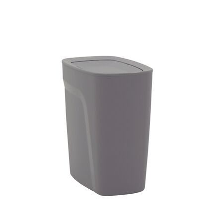 Lixeira Tramontina Urban em Polipropileno Cinza com Tampa Basculante 8,5 L