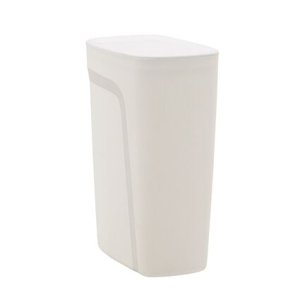 Lixeira Tramontina Compact em Polipropileno Branco com Tampa Click 10,5 L