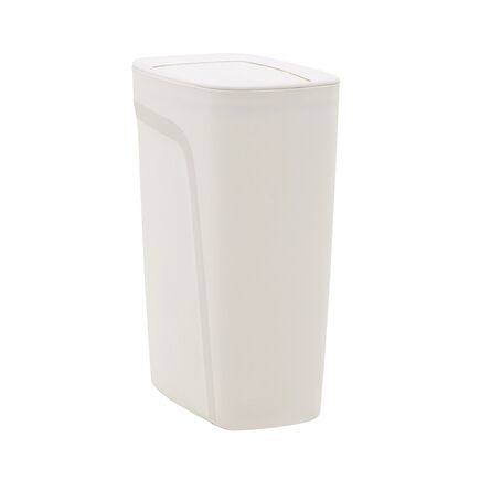 Lixeira Tramontina Compact em Polipropileno Branco com Tampa Basculante 10,5 L