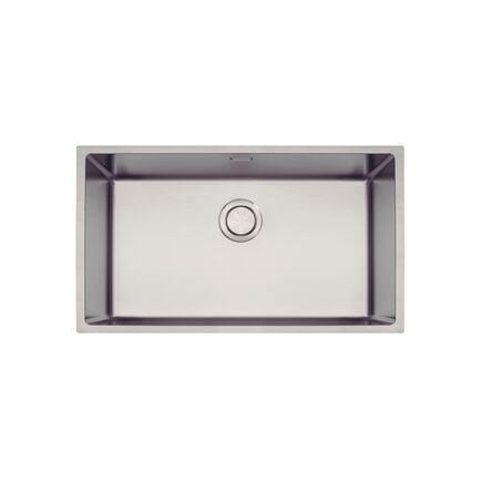 Cuba Tramontina Design Collection Quadrum 70 em Aço Inox com Acabamento Acetinado e Válvula de 4 1/2 com escape