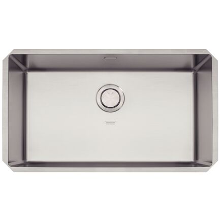 Cuba de embutir Tramontina Design Collection Quadrum Undermount em Aço Inox com Acabamento Acetinado 70 U 74x44 cm