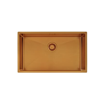 Cuba Tramontina Design Collection Quadrum em Aço Inox com Revestimento PVD Gold 70x40 cm