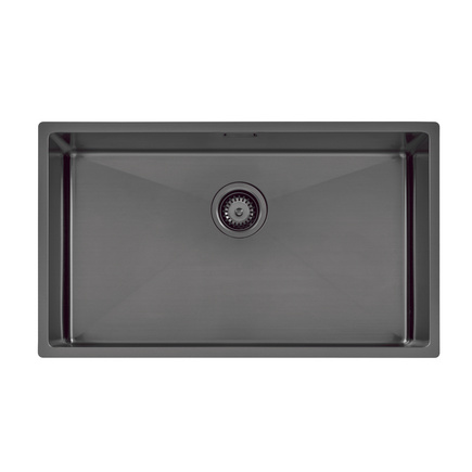 Cuba Tramontina Design Collection Quadrum em Aço Inox com Revestimento PVD Black 70x40 cm