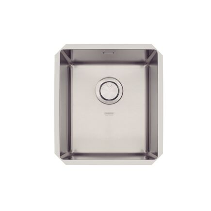Cuba de embutir Tramontina Design Collection Quadrum Undermount em Aço Inox com Acabamento Acetinado 34 U 38x44 cm