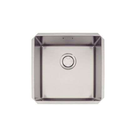 Cuba de embutir Tramontina Design Collection Quadrum Undermount em Aço Inox com Acabamento Acetinado 40 U 44x44cm