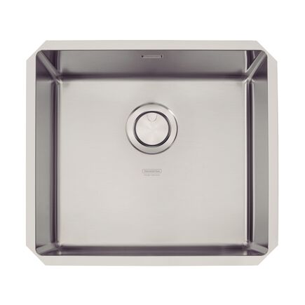 Cuba de embutir Tramontina Design Collection Quadrum Undermount em Aço Inox com Acabamento Acetinado 45 U 49x44cm