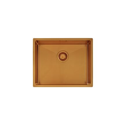 Cuba Tramontina Design Collection Quadrum em Aço Inox com Revestimento PVD Gold 50x40 cm