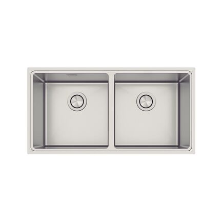 Cuba Tramontina Design Collection Quadrum 2C 40 em Aço Inox com Acabamento Acetinado