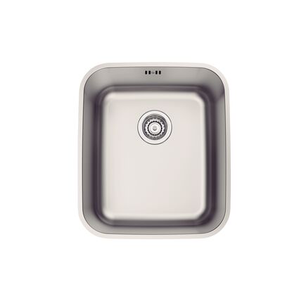 Cuba de Embutir Tramontina Dora 34 BL R6 em Aço Inox Escovado com Válvula e escape 34x40 cm