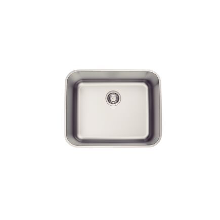Cuba de Embutir Tramontina Dora 50 BL R6 em Aço Inox Escovado com Válvula 50x40 cm