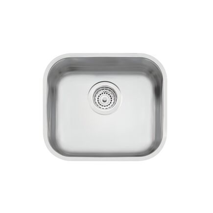 Cuba de embutir Tramontina Lavínia 40 BL em Aço Inox Escovado 40x34 cm com válvula de 4 1/2