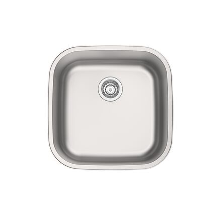 Cuba de Embutir ou Sobrepor Tramontina Tramontina Aria Maxi 40 BS em Aço Inox Escovado 40x40 cm