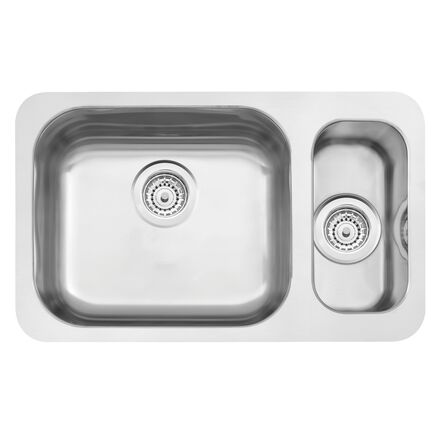 Cuba de embutir Tramontina Isis Plus 1.5C 40 BL em Aço Inox Escovado 58x34 cm