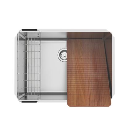 Tanque de embutir Tramontina Jumbo 108 L em Aço Inox 70x50 cm