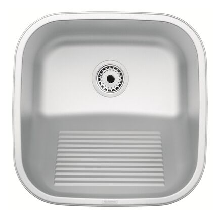 Tanque de Encaixe Tramontina Hera Compact 25L em Aço Inox Escovado 40x40 cm