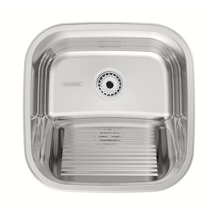 Tanque de Encaixe Tramontina Hera Compact 25 L em Aço Inox Polido 40x40 cm