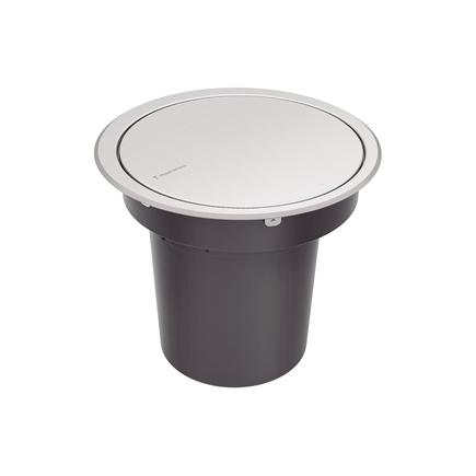 Lixeira de Embutir Tramontina Clean Round Click em Aço Inox 5 L