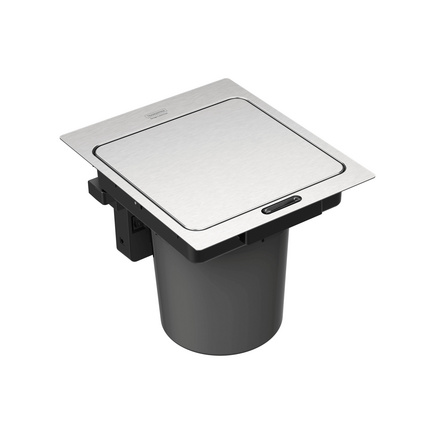 Lixeira de Embutir com Sensor Tramontina Design Collection Next em Aço Inox com Balde Plástico 5 L
