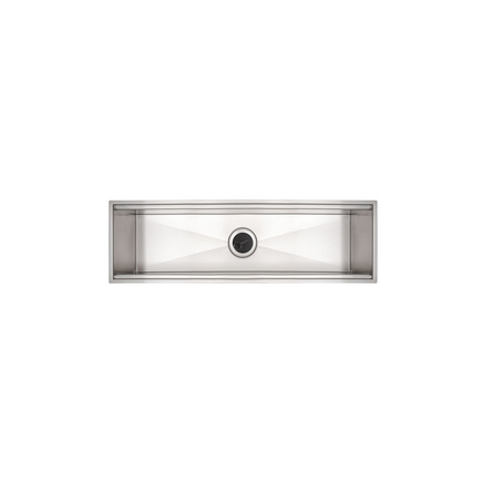 Canal Organizador em Aço Inox Tramontina para Sobrepor com Acabamento Acetinado 60x18 cm