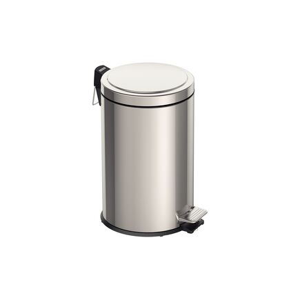 Lixeira com Pedal Tramontina Brasil em Aço Inox com Acabamento Polido e Balde Interno 12 L