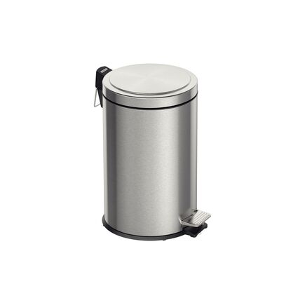 Lixeira com Pedal Tramontina Brasil Plus em Aço Inox com Acabamento Acetinado e Balde Interno 12 L