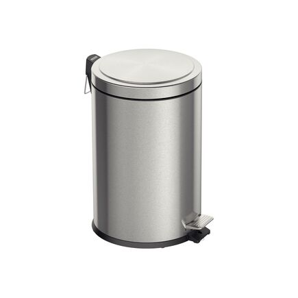 Lixeira com Pedal Tramontina Brasil Plus em Aço Inox com Acabamento Acetinado e Balde Interno 20 L