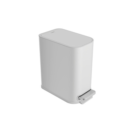 Lixeira com Pedal Tramontina Tipo D Slim em Aço Inox White 5 L