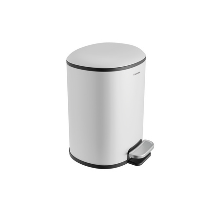 Lixeira com Pedal Tramontina Napoli em Aço Inox White 5 L